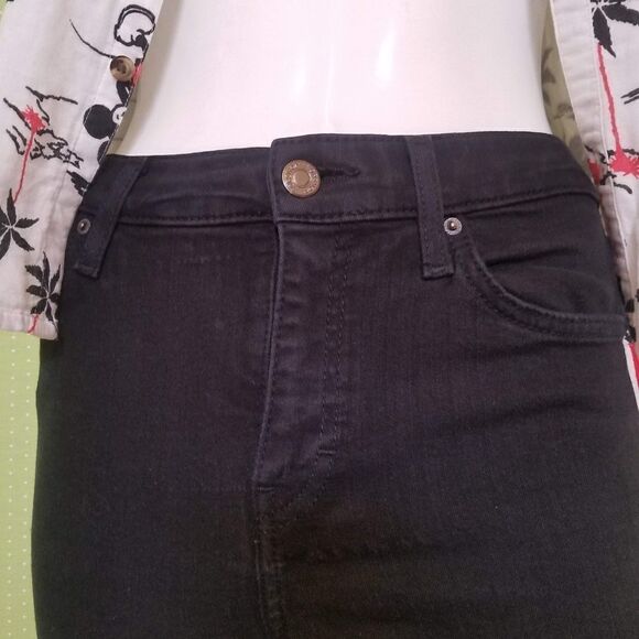Asos Jeans Size 28 Black with Red Stripe Topshop - Picture 11 of 12
